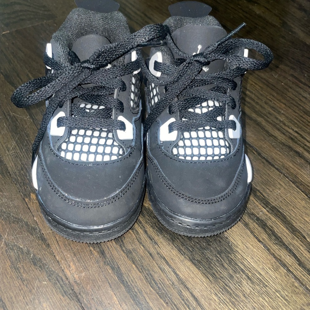 Jordan Kids Black and White Sneakers